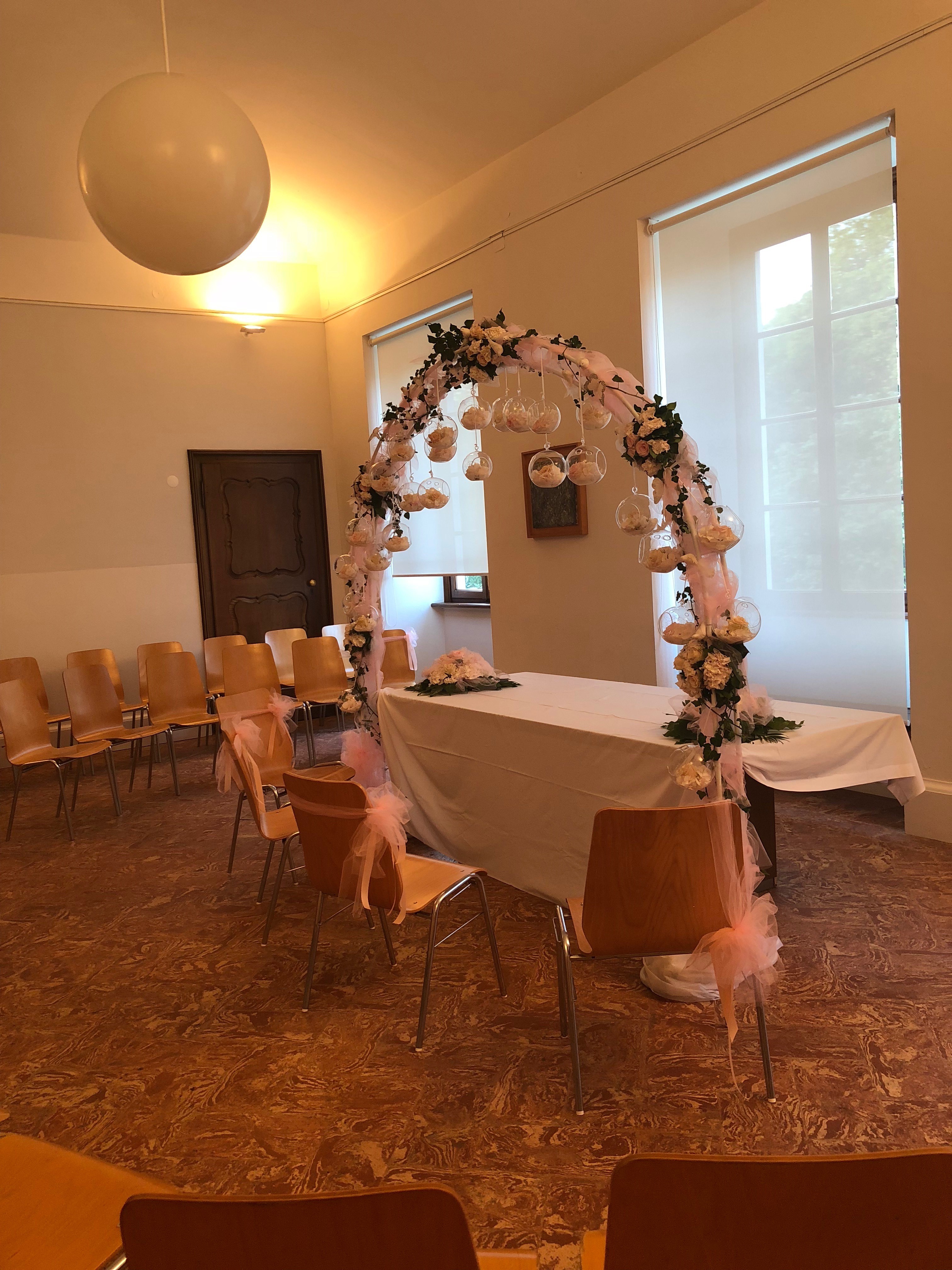 Sala Consiglio Comunale - Allestimento celebrazione matrimonio